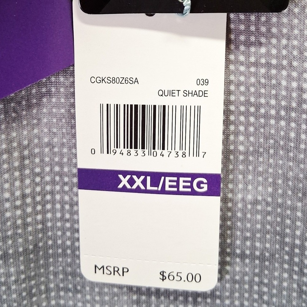 NWT Callaway Opti-Dri Golf Polo Shirt Mens XXL Grey Quiet Shade CGKS80Z6SA - Picture 4 of 10